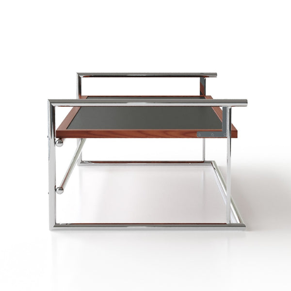 English Elm Rio Bauhaus Flip Top Coffee Table Solid Wood and Steel for Modern Apartment Living W3318P308508