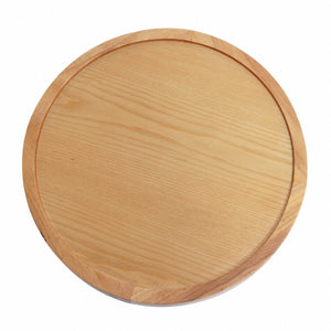 English Elm Round Oak Veneer Pedestal End Table Natural Grain Accent for Living Room or Bedroom N768P399823N