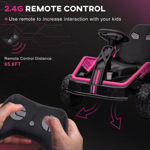 English Elm Qaba 24v Dual Motor Kids Ride on Car with Remote Spring Suspension and Led Lights W2225P217191