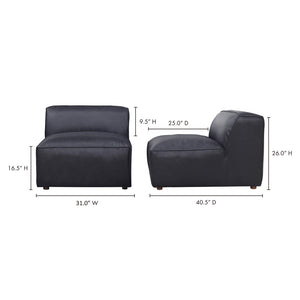 English Elm Form Low Profile Slipper Chair Top Grain Leather Seat for Modern Living Spaces B2769P504414