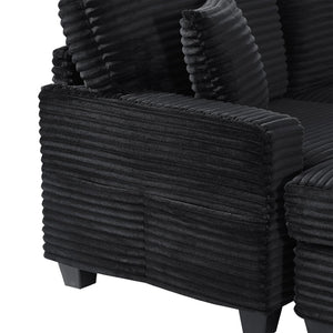 English Elm Sectional U-Shaped Sofa 125.2" With Movable Ottoman & Storage Pockets For Modern Living Room Comfort N719S002080B-GIGA