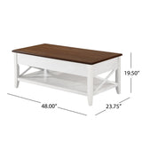 Christopher Knight Home® - Noble House - Decatur Farmhouse Faux Wood Lift Top Coffee Table