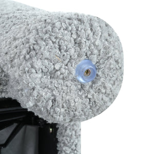 English Elm Christopher Knight Home® - 31.25" Push Back Recliner Plush Teddy Fleece Upholstered Armchair with Foam & Pocket Springs Comfort 90–120–150° Adjustments LIGHT GREY N763P212864R