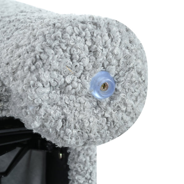 English Elm Christopher Knight Home® - 31.25" Push Back Recliner Plush Teddy Fleece Upholstered Armchair with Foam & Pocket Springs Comfort 90–120–150° Adjustments LIGHT GREY N763P212864R