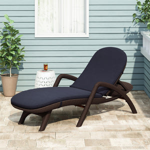 English Elm Christopher Knight Home® - 68020.00Cush-Navy Stylish Outdoor Chaise Lounge Cushion Set – Water-Resistant, Easy Care, Comfortable! N775P230183N