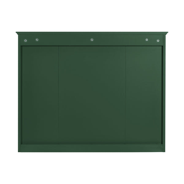 English Elm 36'' Modern Bathroom Vanity With Mirror Cabinet, Soft-Close Doors & Spacious Drawers For Storage SW000134AAF-1