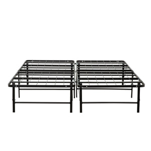 English Elm Bedroom Metal Mattress Foundation Bed Frame Full Size Durable Support Under-Bed Storage Easy Assembly Black 37 L x 27 W x 6 H B011P207119