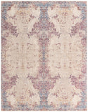 Unique Loom Deepa Babble Machine Made Abstract Rug Ivory, Blue/Ivory/Gold/Light Blue/Purple 9' 0" x 11' 8"