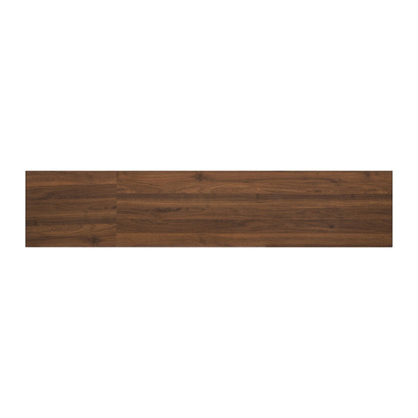 English Elm 76" Wood Grain Media Console with Glass Doors Deep Drawers and Living Room Storage N710P397467P