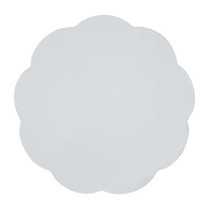 English Elm High-gloss Sculptural Outdoor Side Table Mgo Weather Resistant Patio Accent White N768P371797W
