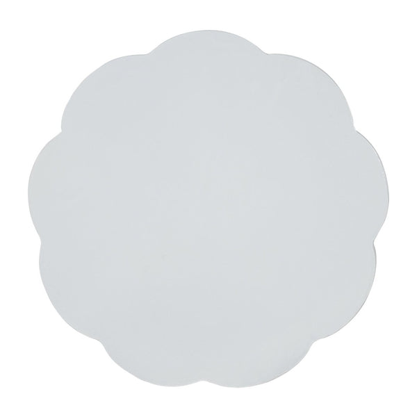 English Elm High-gloss Sculptural Outdoor Side Table Mgo Weather Resistant Patio Accent White N768P371797W