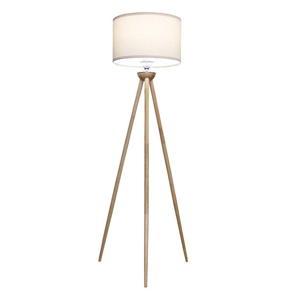 English Elm Ashcroft Furniture - Tall Wooden Strip Floor Lamp - Energy-Efficient Led Light For Modern Living Room & Office Spaces B183P315094