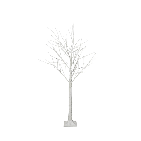 English Elm Set of Lighted Birch Tree with 216 Warm White LEDs, 3-Sizes 4/5/6FT, Indoor/Outdoor Romantic Decor N710P181843Y