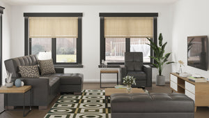 English Elm PrimeNest NimbusFlow Ottoman with Storage and Chenille Upholstery, Click-Clack Convertible Comfort Black PU B030P280969