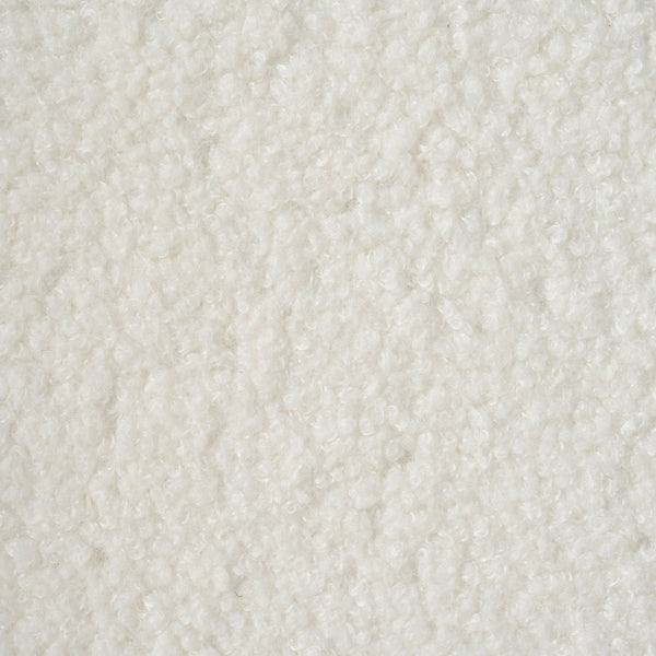 English Elm Christopher Knight Home® - Oversized Teddy Velvet Accent Chair with Curved Armrests, Tufted Mid-Century Design and Walnut Legs White N765P189679W