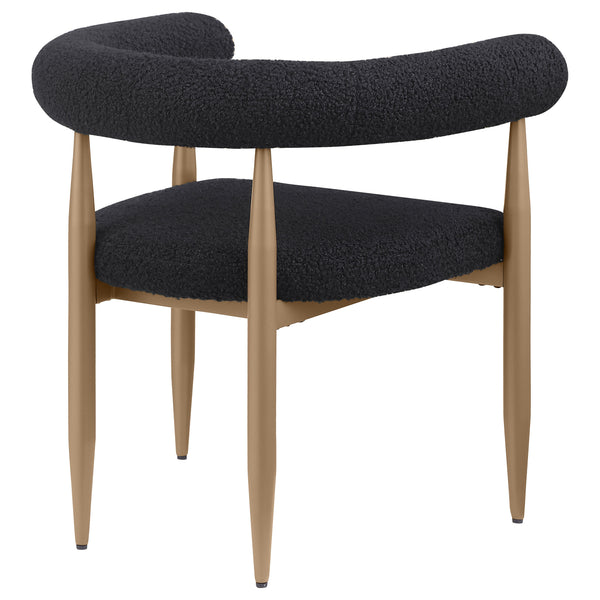 English Elm 2pc Mid-century Dining Side Chairs with Foam Padded Seats and Spindle Back in Neutral Wheat Upholstery Black 55.12 L x 32.68 W x 7.87 H B011P301318