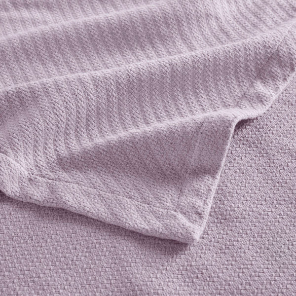 JLA Home Madison Park - Blanket crafted from Liquid Cotton for ultra-soft, breathable, OEKO‑TEX certified comfort and durability Lilac MP51N-6026