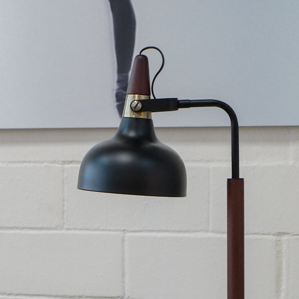 English Elm Ashcroft Furniture - New Compact Modern Desk Lamp - Stylish Black Cone Shade For Bedside, Study, Reading & Office Use B183P315124