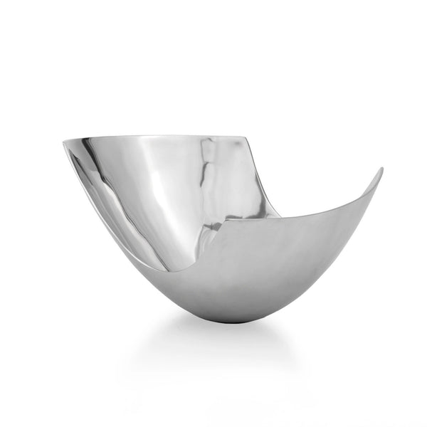 Homeroots 12" Mod Aluminum Scoop Centerpiece Bowl   480005