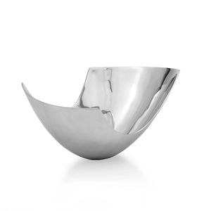 Homeroots 12" Mod Aluminum Scoop Centerpiece Bowl   480005
