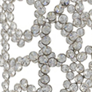 Homeroots 47" Crystal Glass Silver Oval Floor Vase  Crystal Glass 480046