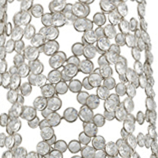 Homeroots 40" Crystal Glass Silver Oval Floor Vase  Crystal Glass 480047