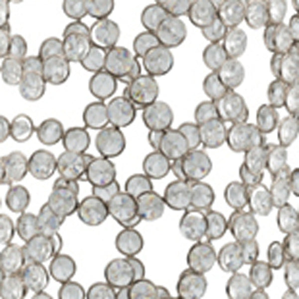 Homeroots 32" Silver Bling Faux Crystal Abstract Twigs Barrel Floor Vase  Crystal Glass 480048