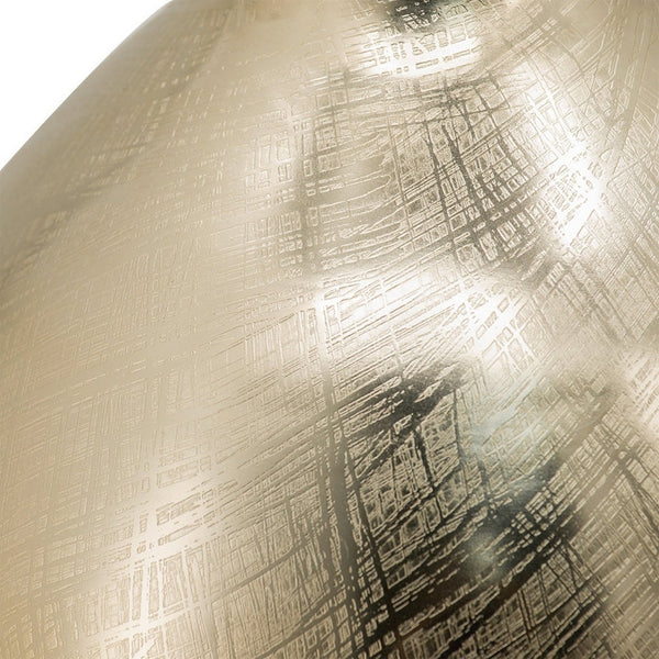 English Elm Pansy Tall Sculptural Aluminum Vase with Gold Metallic Finish for Console or Mantel B056P416843