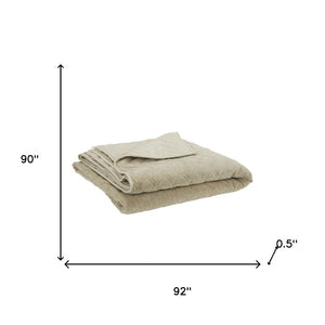 Natural Queen Cotton 300tc Breathable Down Alternative Comforter for All Seasons