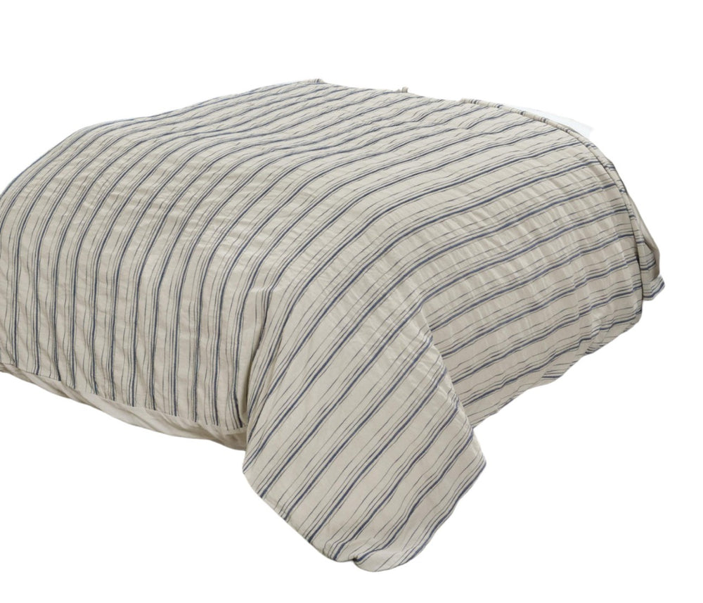 HomeRoots Natural King Linen Duvet Cover - 300 Thread Count, Hypoallergenic Comfort for Year-Round Warmth 480087