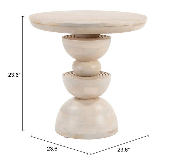 Bilanka Accent Table Natural 110235 Zuo Modern