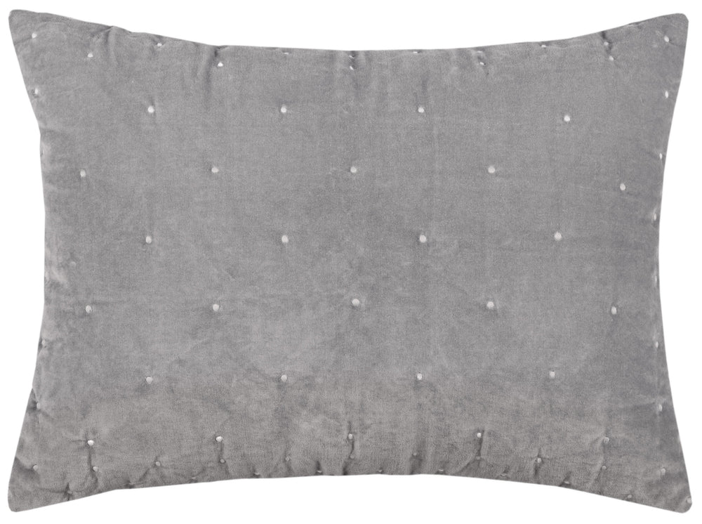 Homeroots Gray Queen 100% Cotton 300 Thread Count Dry Clean Only Down Alternative Comforter  100% Cotton 480109