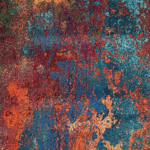 HomeRoots 4' Atlantic Abstract Power Loom Area Rug - Non-Skid, Durable, Stylish Design for Modern Spaces 4' X 6' Rectangle 480170