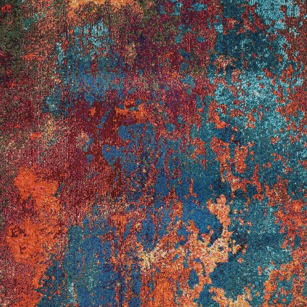 HomeRoots 4' Atlantic Abstract Power Loom Area Rug - Non-Skid, Durable, Stylish Design for Modern Spaces 4' X 6' Rectangle 480170