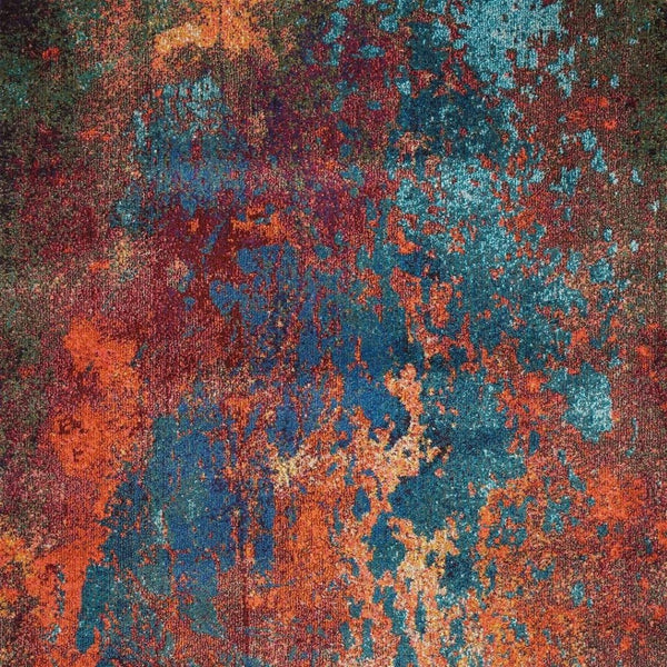 HomeRoots 4' Atlantic Abstract Power Loom Area Rug - Non-Skid, Durable, Stylish Design for Modern Spaces 4' X 6' Rectangle 480170