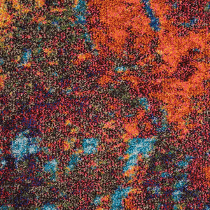 HomeRoots 4' Atlantic Abstract Power Loom Area Rug - Non-Skid, Durable, Stylish Design for Modern Spaces 4' X 6' Rectangle 480170