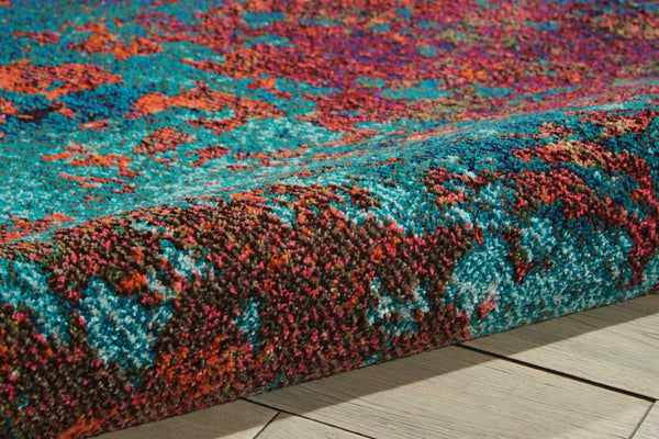 HomeRoots 4' Atlantic Abstract Power Loom Area Rug - Non-Skid, Durable, Stylish Design for Modern Spaces 4' X 6' Rectangle 480170