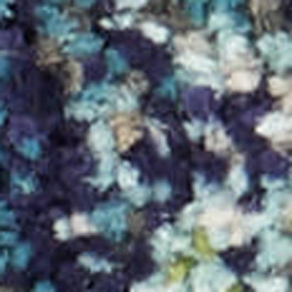 HomeRoots 2' X 8' Bold Blue and Yellow Abstract Power Loom Non-Skid Runner Rug for Hallways and Entryways 480177