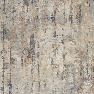 Homeroots 4' X 6' Beige And Grey Abstract Power Loom Non Skid Area Rug  Polypropylene 480225