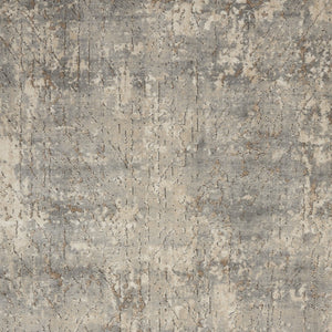 Homeroots 4' X 6' Beige And Grey Abstract Power Loom Non Skid Area Rug  Polypropylene 480238