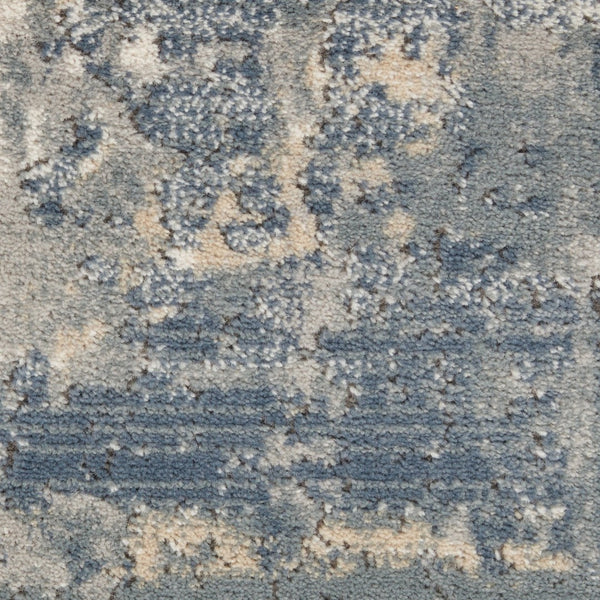 HomeRoots 5' Abstract Grey and Beige Area Rug – Soft, Non-Skid, Power-Loomed Design for Modern Living Spaces 5' X 7' 480244