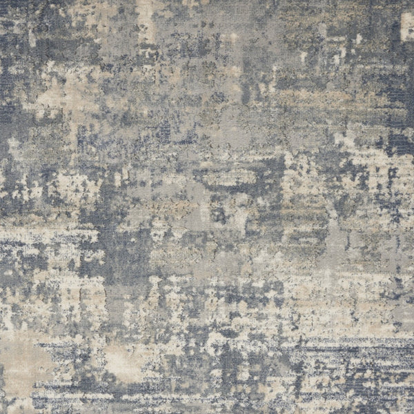 Homeroots 5' X 7' Grey And Beige Abstract Power Loom Non Skid Area Rug  Polypropylene 480244