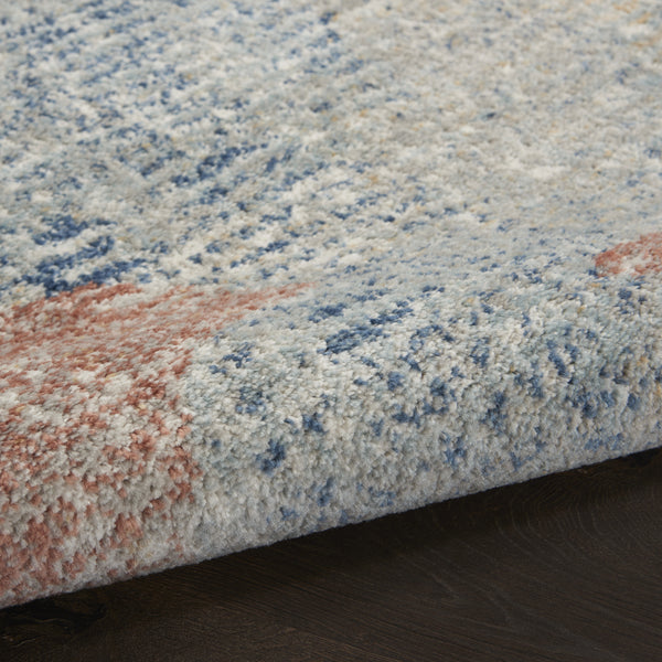 Homeroots 5' X 7' Ivory Abstract Power Loom Distressed Non Skid Area Rug  Polypropylene 480291