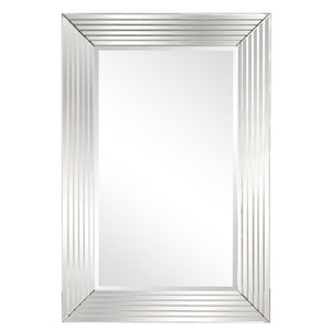 Howard Elliott Lenox Mirror - Stunning Beveled Glass Design With Rectangular Frame, Ready To Hang Vertically Or Horizontally Silver Glass 48032-howard-elliott