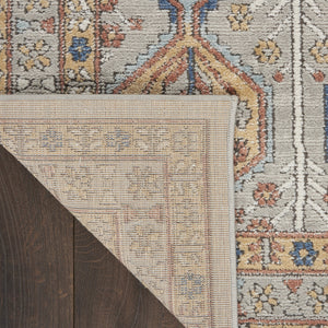 Homeroots 5' X 7' Grey Southwestern Power Loom Non Skid Area Rug  Polypropylene 480330