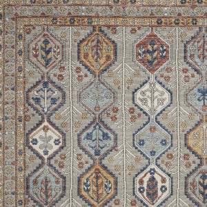 Homeroots 5' X 7' Grey Southwestern Power Loom Non Skid Area Rug  Polypropylene 480330