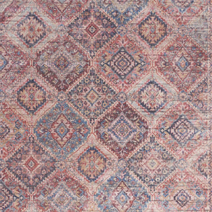 Homeroots 5' X 7' Multicolor Oriental Power Loom Distressed Washable Area Rug  Cotton Blend 480369