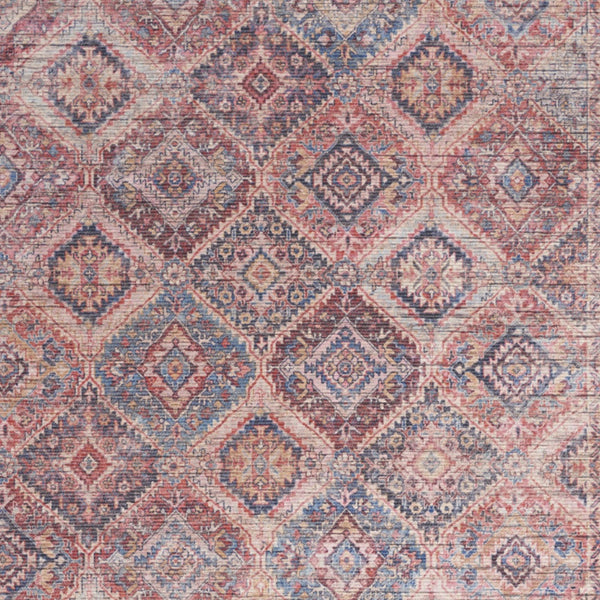 Homeroots 5' X 7' Multicolor Oriental Power Loom Distressed Washable Area Rug  Cotton Blend 480369