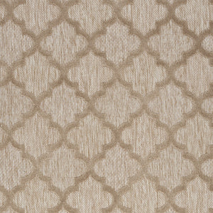 Homeroots 5' X 7' Natural Beige Ikat Indoor Outdoor Area Rug  Polypropylene And Polyester 480401