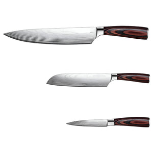 Homeroots Brown And Black Stainless Steel And Wood Eight Piece Cutlery Set   480411